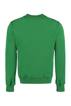 Load image into Gallery viewer, Cotton crew-neck sweatshirt with logo
