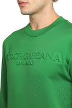 Load image into Gallery viewer, Cotton crew-neck sweatshirt with logo
