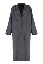 Load image into Gallery viewer, Galosce single-breasted long coat
