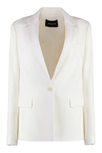 Load image into Gallery viewer, Single-breasted viscose blazer

