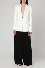 Load image into Gallery viewer, Single-breasted viscose blazer
