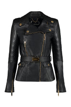 Load image into Gallery viewer, Belted leather jacket
