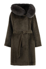 Load image into Gallery viewer, Gessy hooded alpaca blend coat
