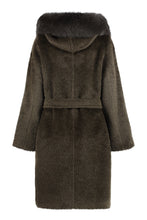Load image into Gallery viewer, Gessy hooded alpaca blend coat
