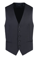 Load image into Gallery viewer, Virgin wool single-breast waistcoat
