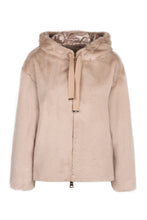 Load image into Gallery viewer, Vegan fur hoodie
