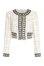 Load image into Gallery viewer, Embroidered tweed bolero-jacket
