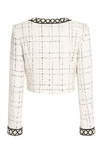Load image into Gallery viewer, Embroidered tweed bolero-jacket
