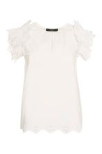 Load image into Gallery viewer, Giulio blouse cotton poplin with embroidered hem
