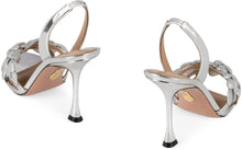 Load image into Gallery viewer, Galactic Flower heeled sandals
