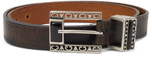 Load image into Gallery viewer, Leather belt with decorated buckle

