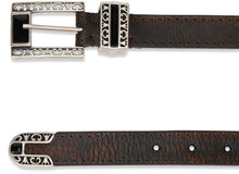 Load image into Gallery viewer, Leather belt with decorated buckle
