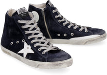 Load image into Gallery viewer, Francy Classic suede high-top sneakers
