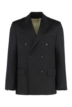 Load image into Gallery viewer, Double-breasted blazer with button closure
