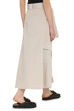 Load image into Gallery viewer, Belted cotton cargo-skirt
