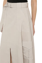 Load image into Gallery viewer, Belted cotton cargo-skirt
