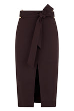 Load image into Gallery viewer, Midi skirt with belt
