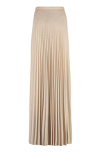 Load image into Gallery viewer, Pleated lurex jersey skirt

