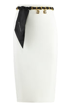Load image into Gallery viewer, Belted crepe skirt
