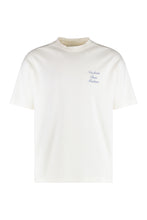 Load image into Gallery viewer, Slogan Curslve Cotton crew-neck T-shirt
