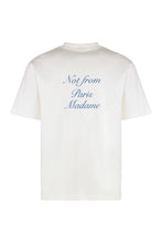 Load image into Gallery viewer, Slogan Curslve Cotton crew-neck T-shirt
