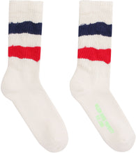 Load image into Gallery viewer, Striped detail cotton blend socks
