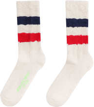 Load image into Gallery viewer, Striped detail cotton blend socks
