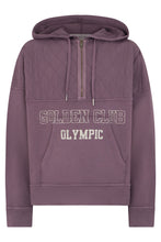 Load image into Gallery viewer, Hoodie with half zip in cotton
