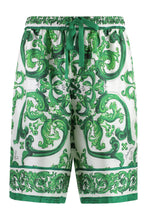 Load image into Gallery viewer, Printed silk bermuda shorts
