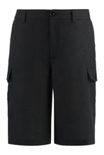Load image into Gallery viewer, Linen cargo bermuda shorts

