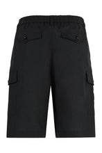 Load image into Gallery viewer, Linen cargo bermuda shorts
