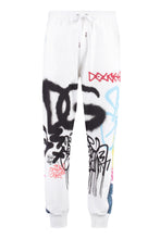 Load image into Gallery viewer, Cotton track-pants with Graffiti Spray print
