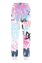 Load image into Gallery viewer, Cotton track-pants with Graffiti Spray print
