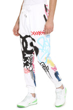 Load image into Gallery viewer, Cotton track-pants with Graffiti Spray print
