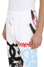 Load image into Gallery viewer, Cotton track-pants with Graffiti Spray print
