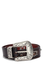 Load image into Gallery viewer, Leather belt with metal buckle
