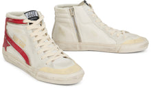Load image into Gallery viewer, High leather sneaker slides
