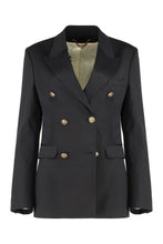 Load image into Gallery viewer, Diva Double-breasted wool blazer
