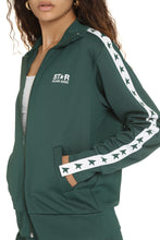 Load image into Gallery viewer, Contrasting stripes full-zip jacket

