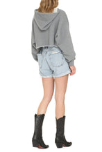 Load image into Gallery viewer, Emy cropped cotton hoodie
