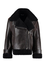Load image into Gallery viewer, Fosca shearling jacket with maxi lapels
