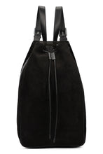 Load image into Gallery viewer, T-line backpack in perforated suede
