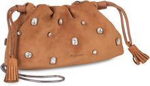Load image into Gallery viewer, Embellished shoulder bag in suede leather
