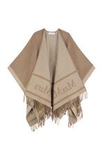 Load image into Gallery viewer, Wool jacquard poncho

