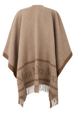 Load image into Gallery viewer, Wool cape with fringes
