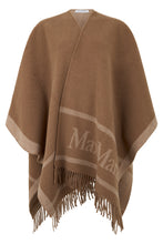 Load image into Gallery viewer, Wool poncho with fringes
