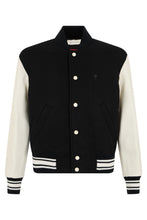Load image into Gallery viewer, Varsity jacket in wool fabric
