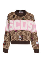 Load image into Gallery viewer, GCDS x Hello Kitty - Wool-blend crew-neck sweater
