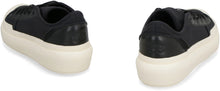 Load image into Gallery viewer, Ajatu Court leather and fabric low-top sneakers
