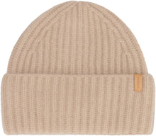 Load image into Gallery viewer, Ribbed knit wool beanie hat

